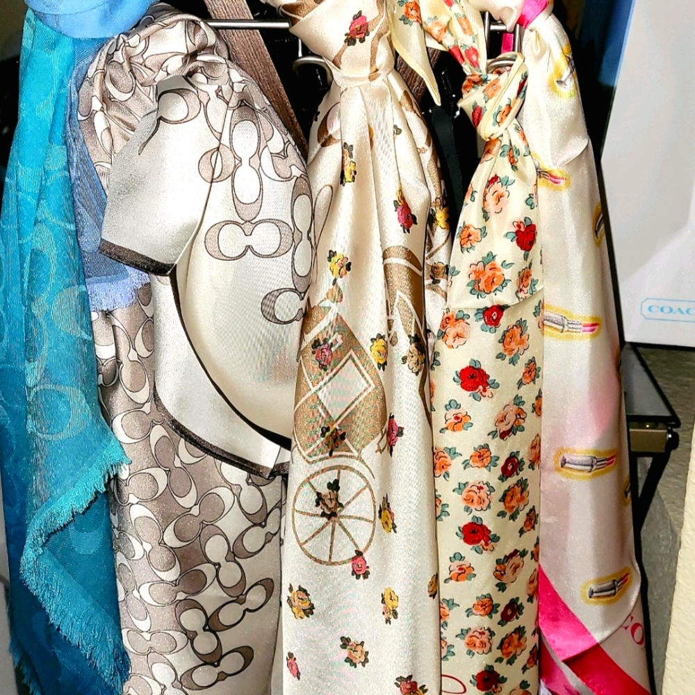 Gucci and COACH Scarves